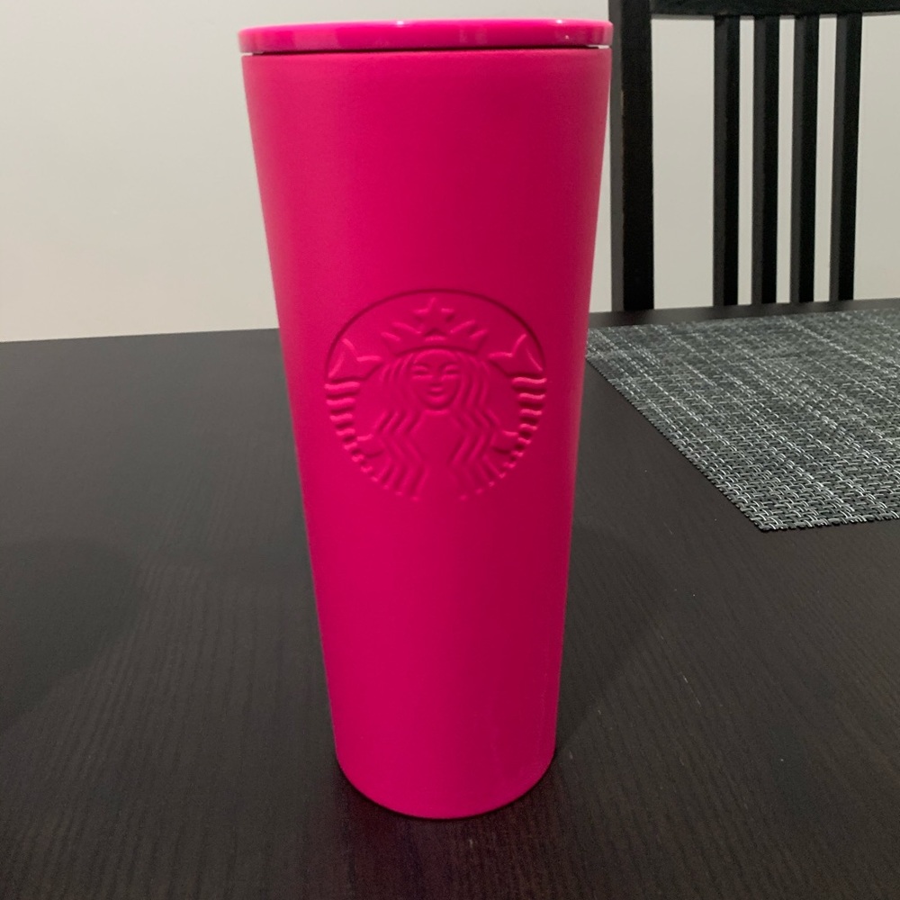 Hot Pink Starbucks Tumbler